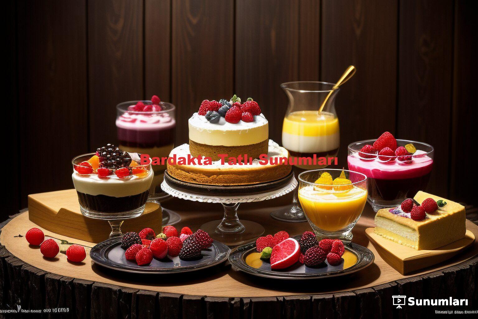 Bardakta Tatlı Sunumları