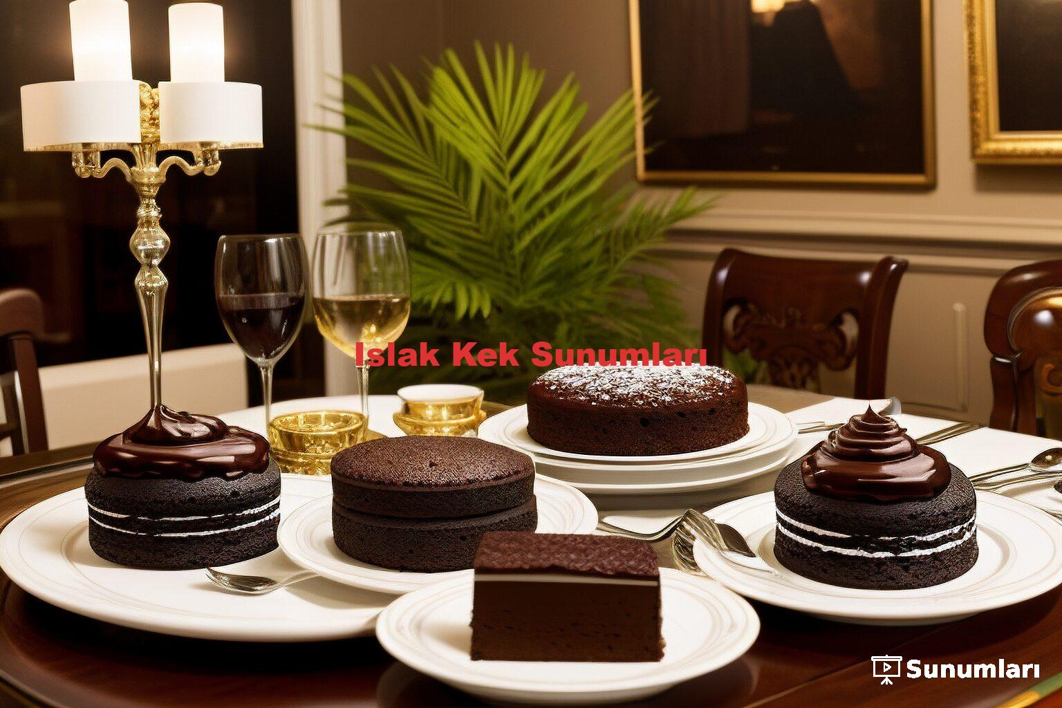 Islak Kek Sunumları
