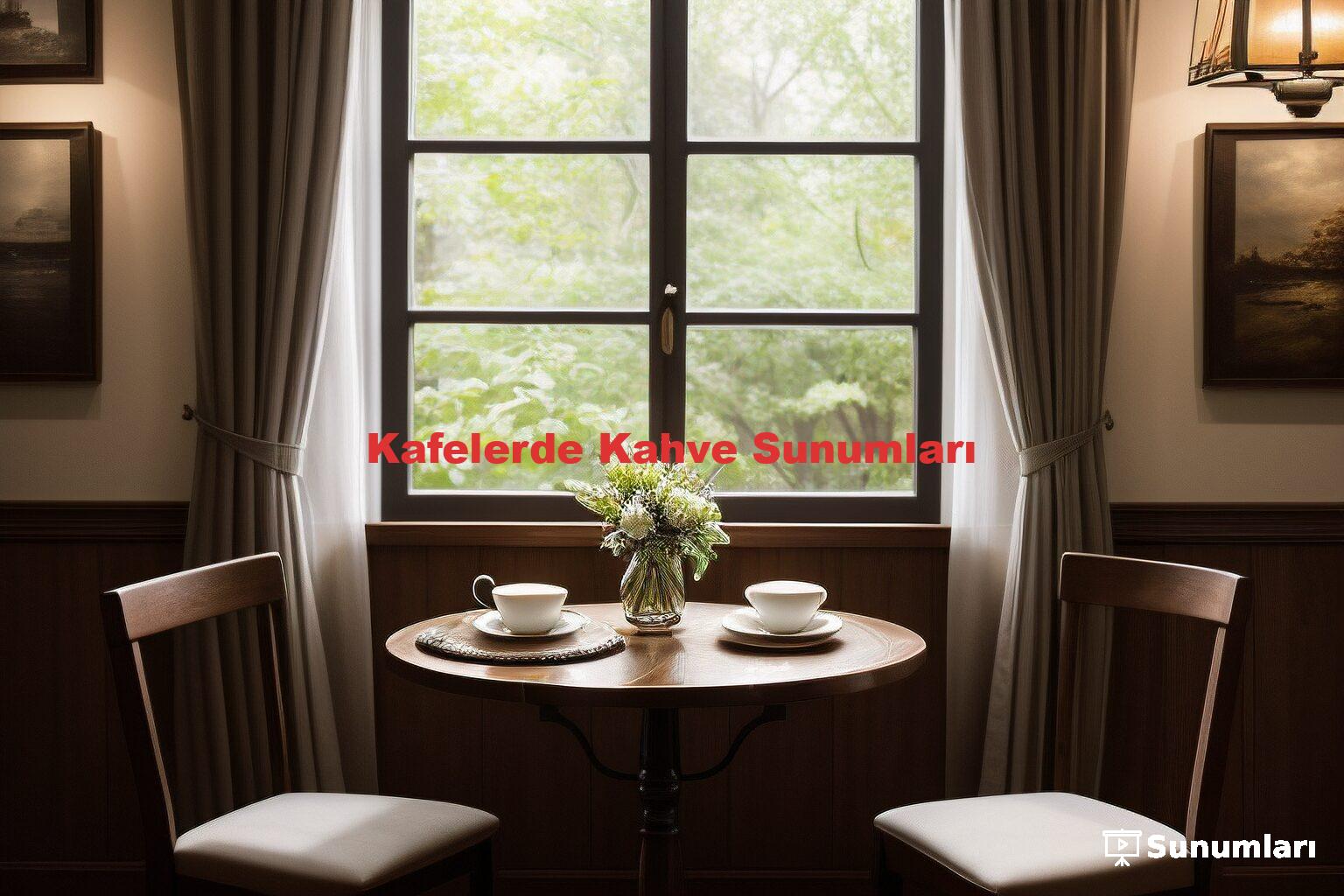 Kafelerde Kahve Sunumları