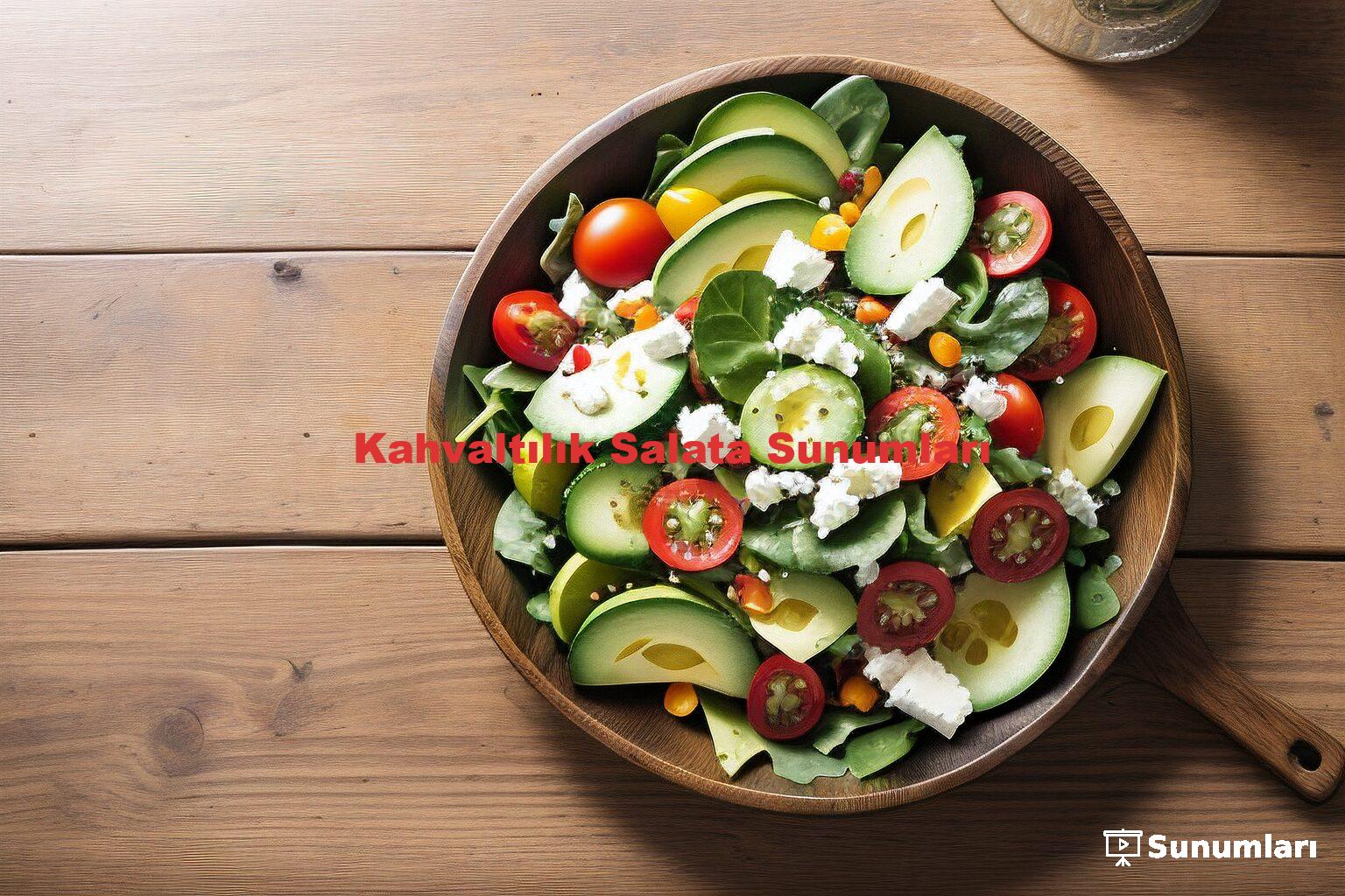 Kahvaltılık Salata Sunumları