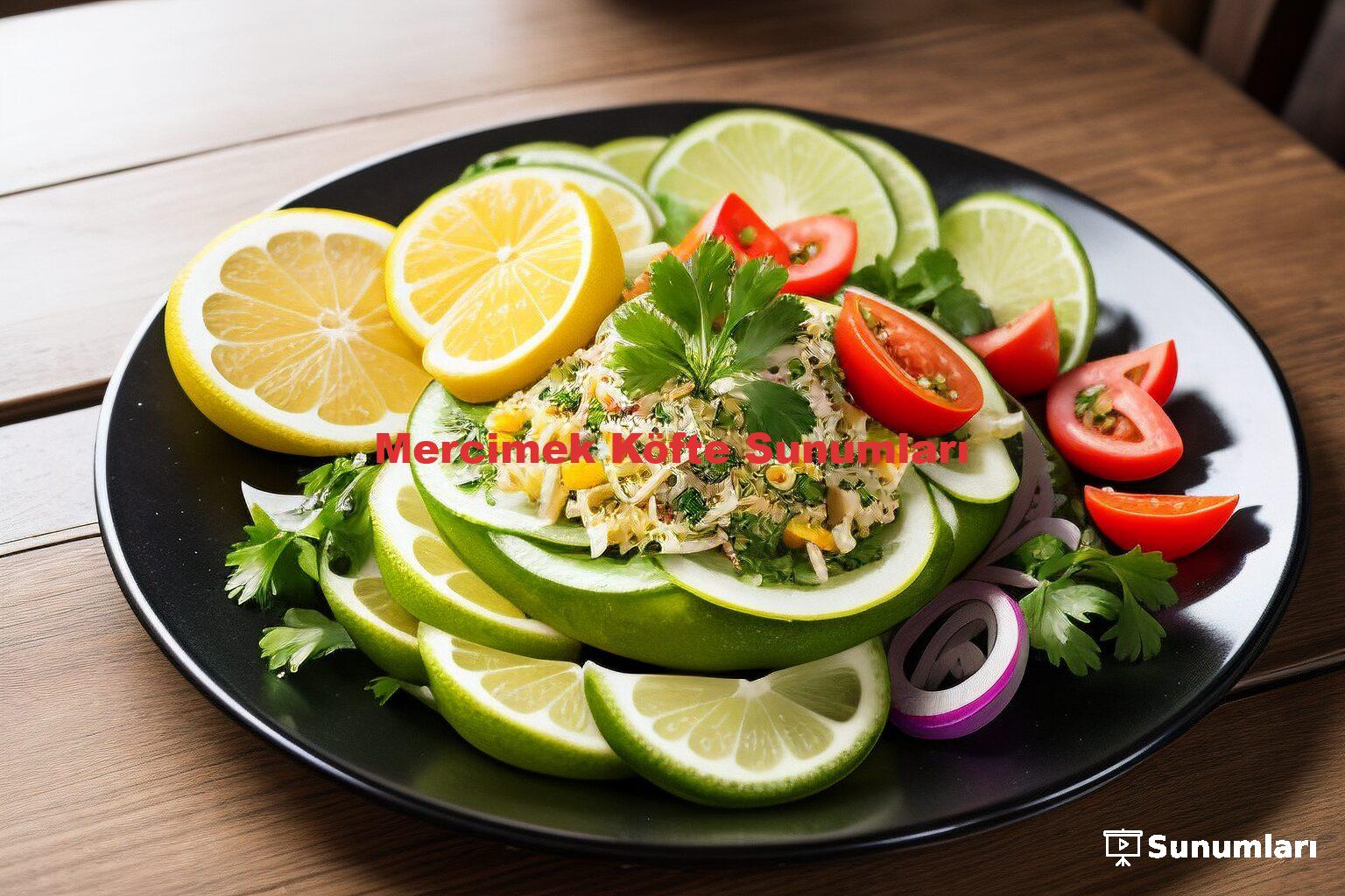 Mercimek Köfte Sunumları