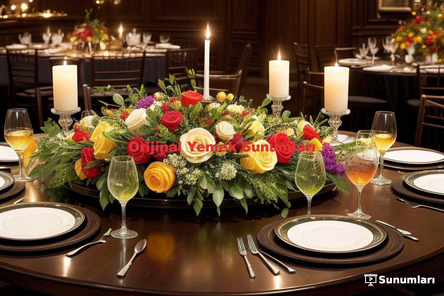 Orijinal Yemek Sunumları