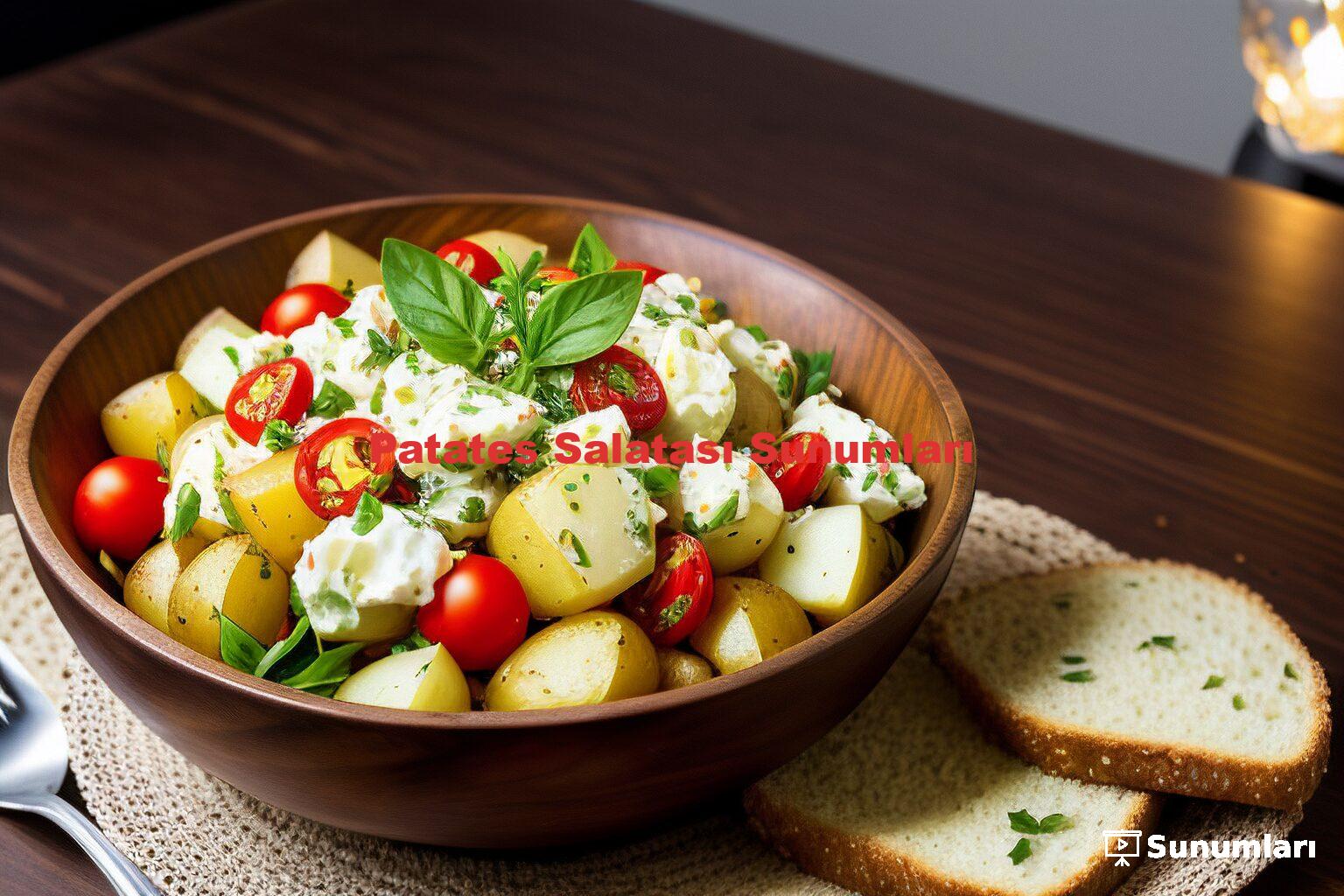 Patates Salatası Sunumları