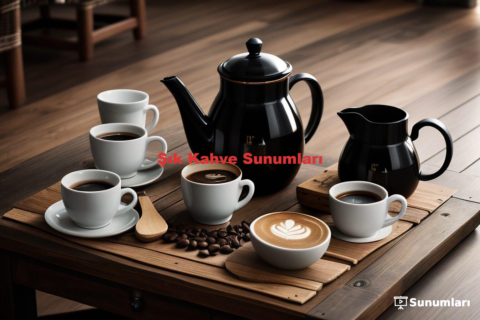 Şık Kahve Sunumları