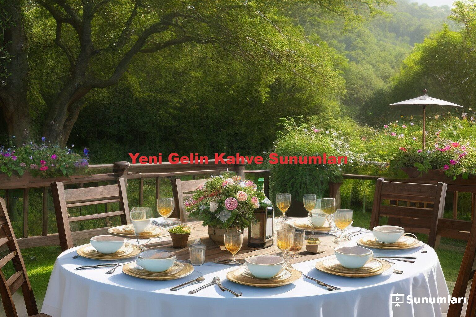 Yeni Gelin Kahve Sunumları