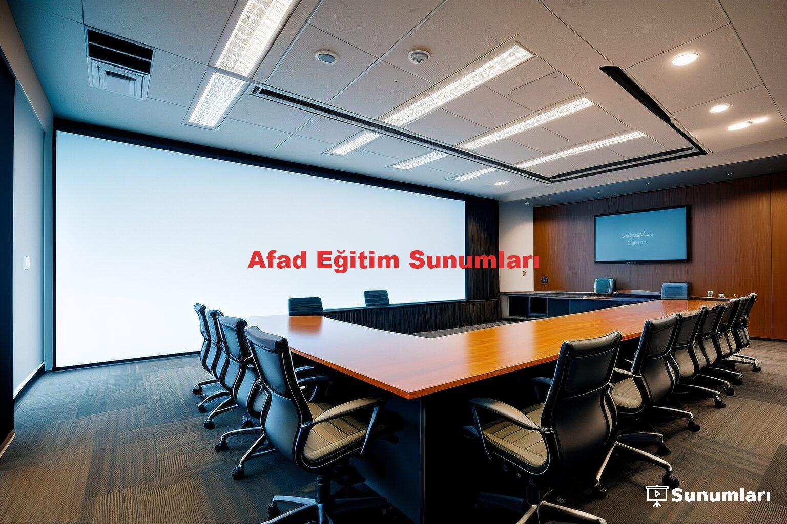 Afad Eğitim Sunumları