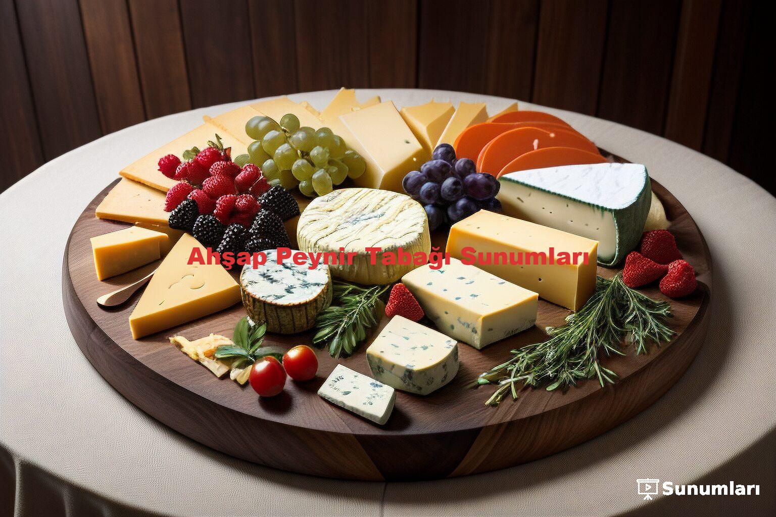 Ahşap Peynir Tabağı Sunumları