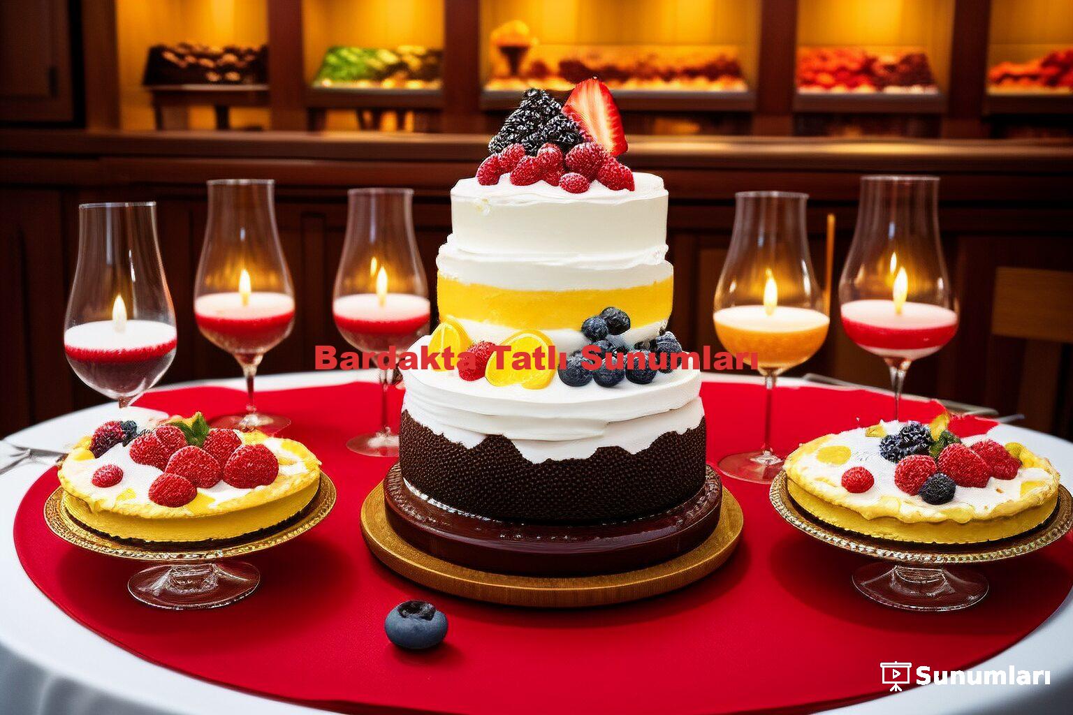 Bardakta Tatlı Sunumları