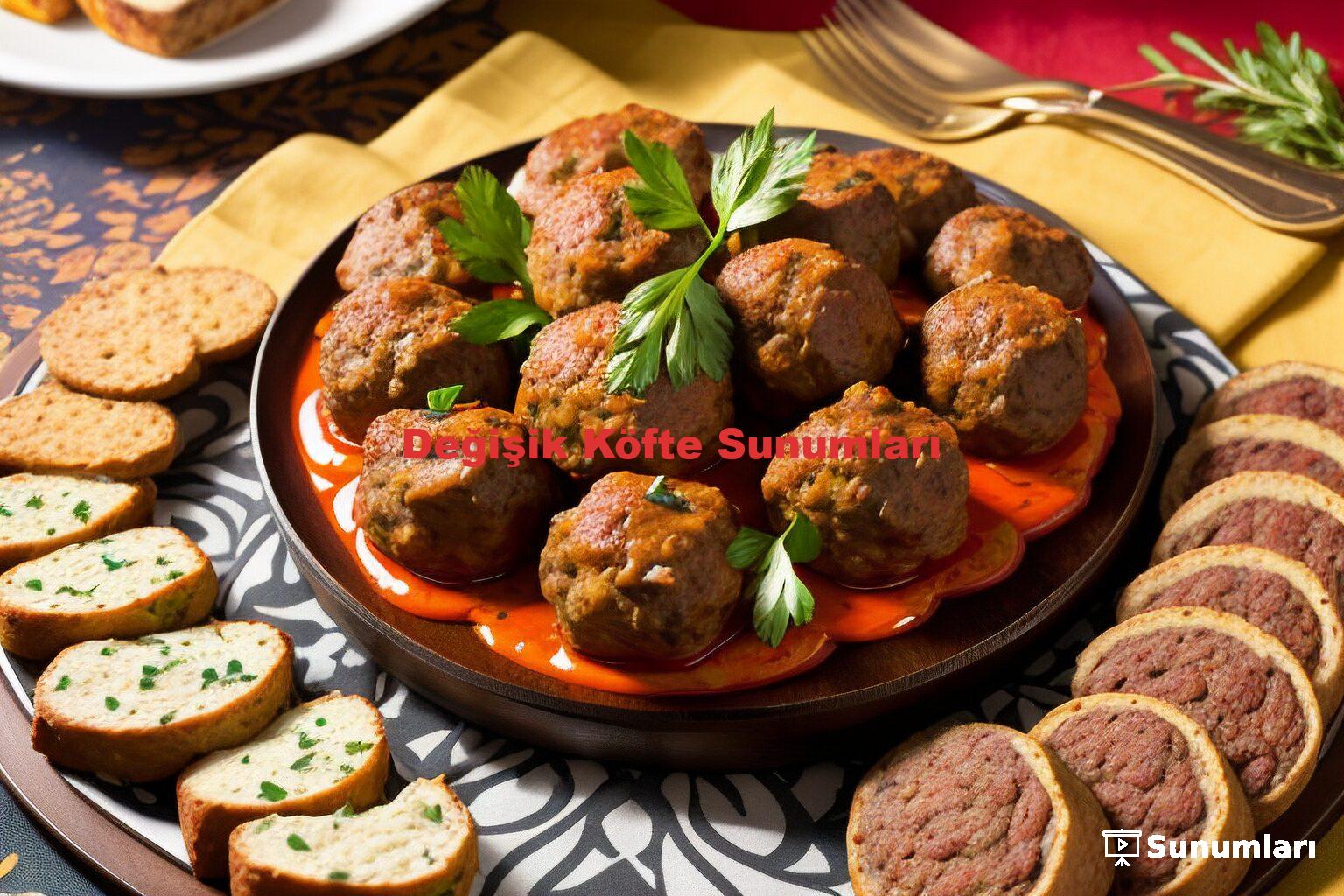 Değişik Köfte Sunumları