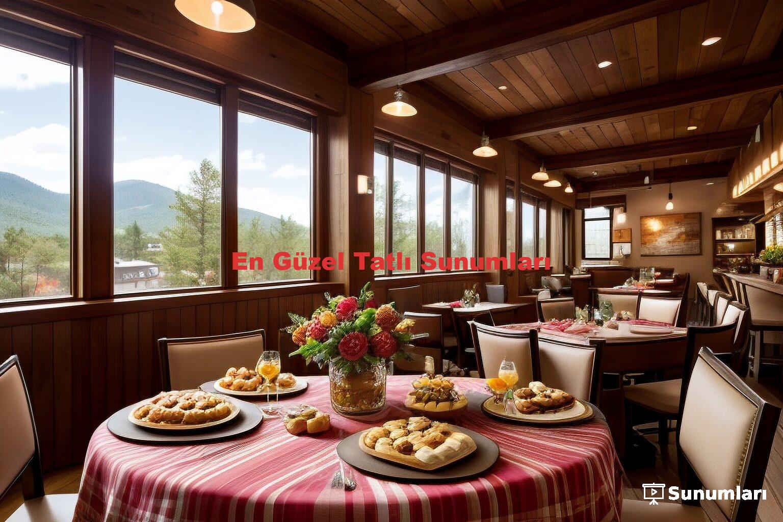 En Güzel Tatlı Sunumları