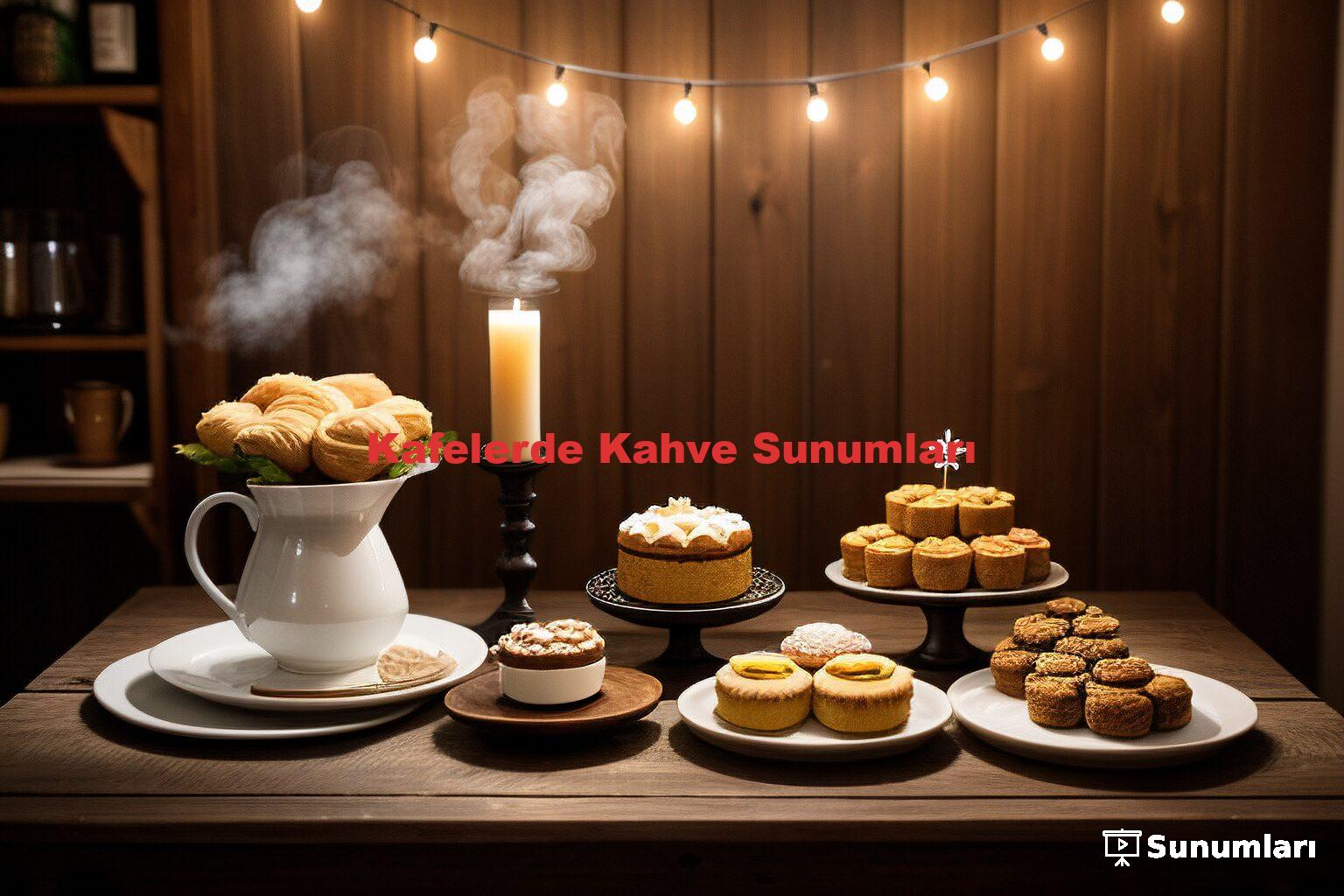 Kafelerde Kahve Sunumları