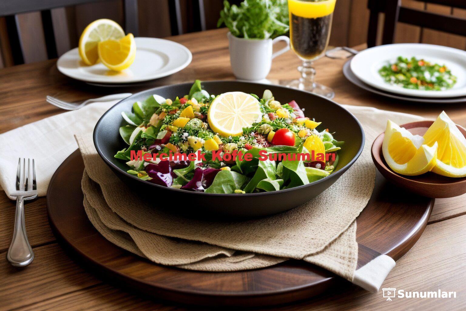 Mercimek Köfte Sunumları