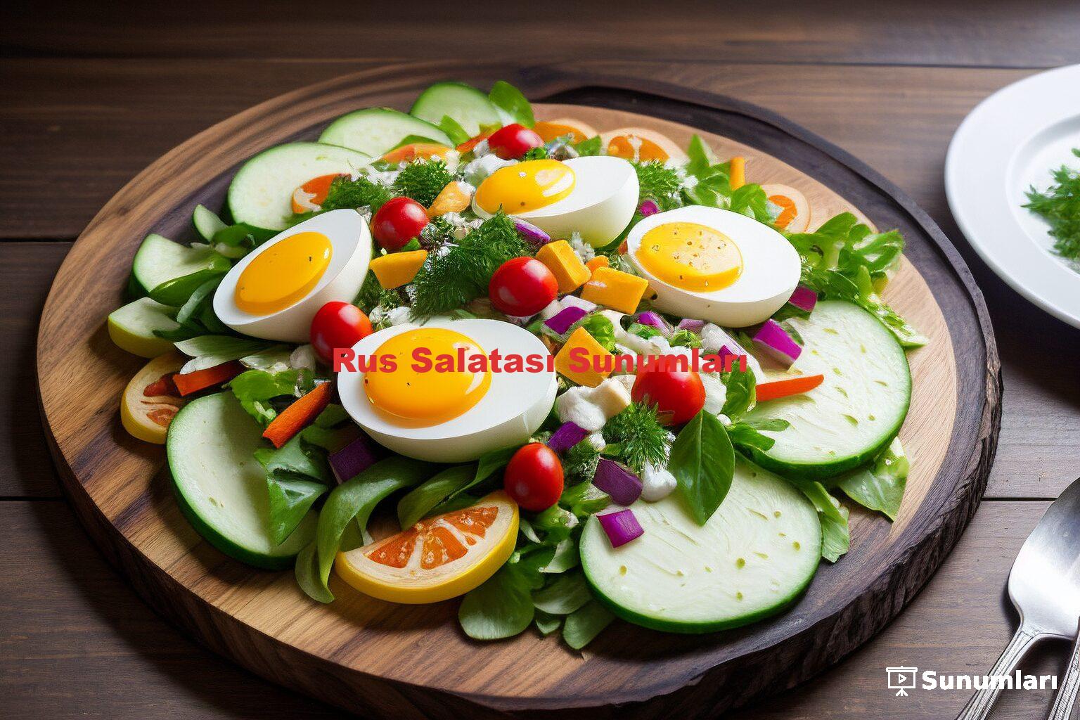 Rus Salatası Sunumları