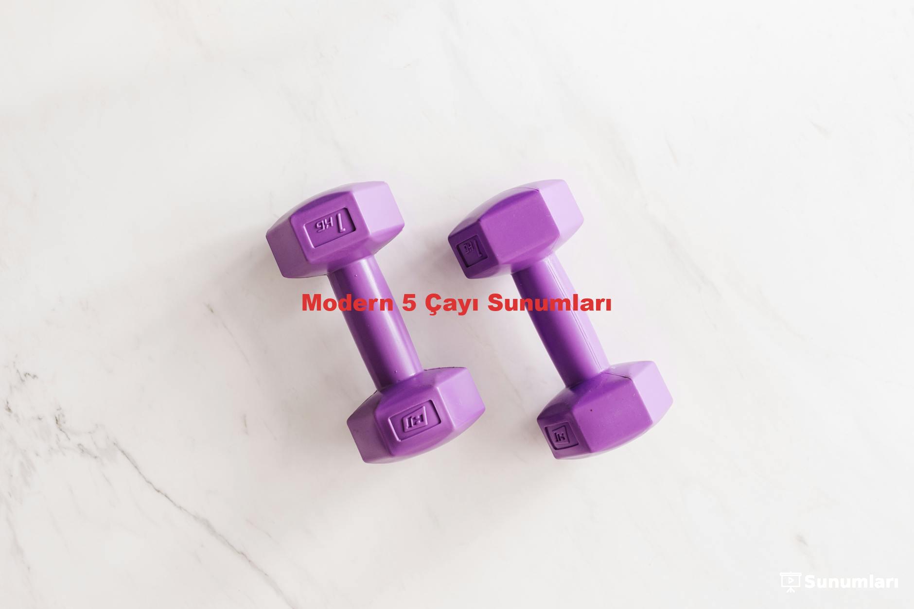 Modern 5 Çayı Sunumları