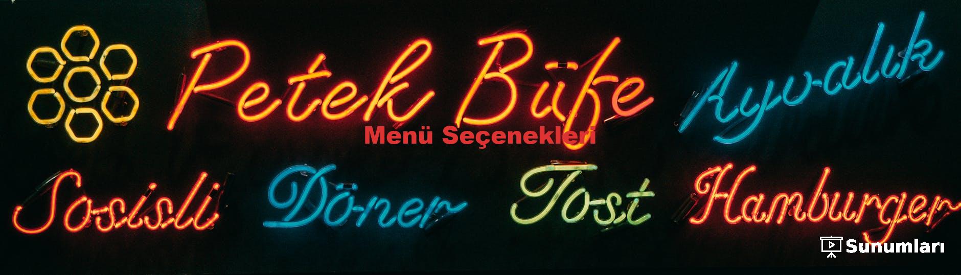 Menü Seçenekleri