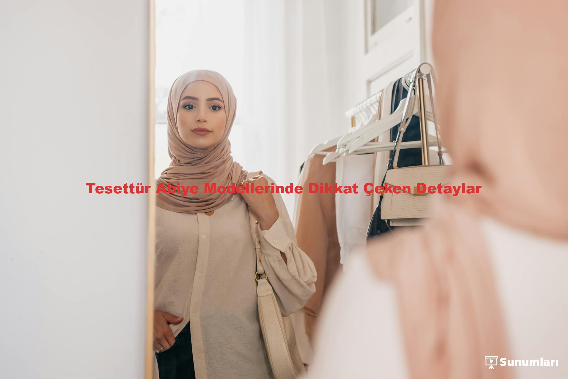 Tesettür Abiye Modellerinde Dikkat Çeken Detaylar